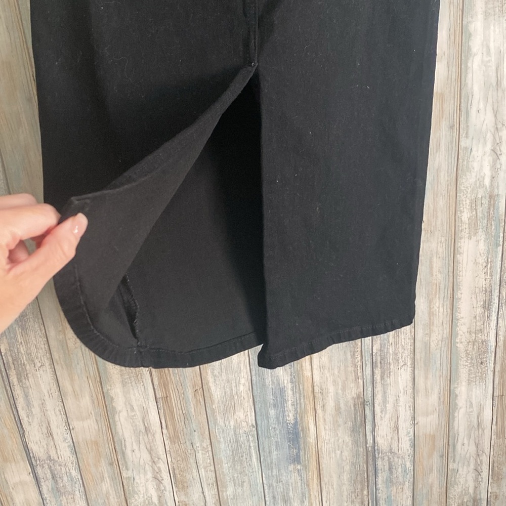 NWT Angel Kiss Black Wash Long Denim Skirt | Size Medium - Picture 5 of 8
